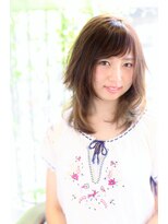 ヘアーデザイン リント(hair design Rinto) アッシュグレージュ大人のセミロング　◎20代30代40代50代