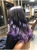 サロンドミルク原宿　パープルグラデーション