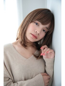 ネオリーブアイム 横浜西口店(Neolive aim) Neolive aim ＊大人可愛いミディアム　ベージュ