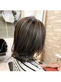 アディクシー 外国人風 グレー ラベンダーグレー ハイライト