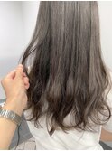 小顔セミウェットウェーブピンクベージュハイライトカラー