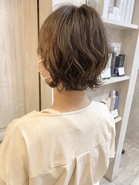 キャアリー(Caary) 福山市美容室Caary ゆるふわパーマ くびれボブ☆