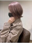 レイヤーbob レイヤーカット　ピンクベージュ  hiro