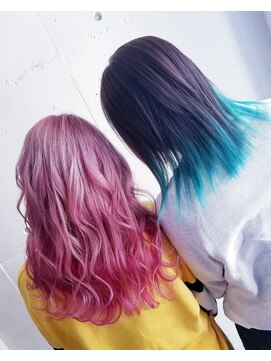 パープル(purple) ピンク&ターコイズ