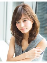 大人かわいいくびれひし形レイヤーミディアム20代30代40代50代