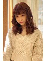 スナッグルサロン(SNUGGLE SALON)&nbsp;外国人風ウェーブパーマ×ピンクベージュ☆