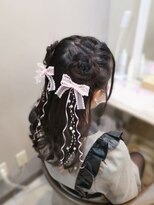 ヘアセットサロン ミント(Hair set salon MINT) お花ハーフツイン