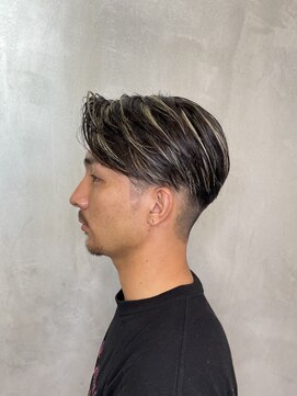 アンダーバーホワイトモデ 河内長野(_WHITE mode) ◎20代30代40代メンズ刈り上げハイライト韓流マッシュ爽やか