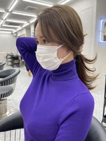 ロンド マーレ 天神大名店(Lond mare) 韓国風ヘア コリアンヘア 顔まわりレイヤー 顔まわりカット