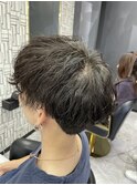 爽やかソフトアシメマッシュ韓流ナチュラル×ショコラアッシュ