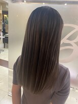 ヘアースペースブルーム ヒーロー 園田店(HAIR SPACE BLOOM hero)&nbsp;【園田/バレイヤージュカラー】ミルクティーベージュ