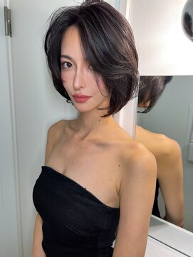 シェノン バイ アランスミシー 表参道(CHAINON by Alan smithee) 前髪カタログ/マチルダボブ/ピンクベージュ/丸型