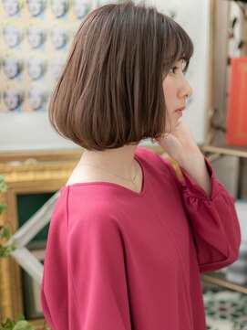 カバーヘア ブリス 上尾西口店(COVER HAIR bliss) ★グレーベージュ前下がりふんわりエアリーボブ20代30代40代★10