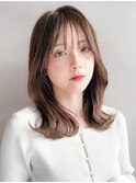 うる艶髪グレーベージュこなれヘア結べるボブ大人可愛い美髪☆