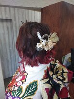 サンテリア(santeria) ボブのハーフアップ