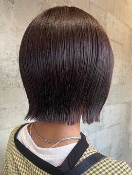 ビスクヘアデザイン(bisq hair design) ミニボブ/切りっぱなしボブ/ボブ/くびれボブ/グレージュ