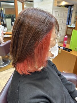 ピュア ポイント 和光店(PURE POINT) インナーカラー／インナーレッド／オレンジ系カラー