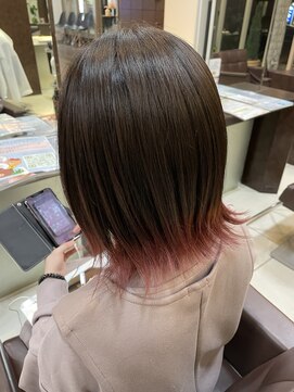 フォルテ 草薙店 裾カラー ピンク