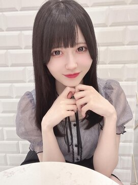 リルミー(Lilme) ナチュラルぱっつん×流しバング＊まゆ