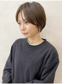 ショート/マッシュショート/丸み/センターパート/銀座