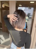 バレイヤージュカラー♪グレージュ
