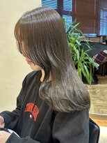 ヒビヲ(HIBIO)&nbsp;ブラウンカラーミルクティーベージュブリーチなしダブルカラー