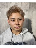 王道ハイトーンスパイキーショート/メンズショート