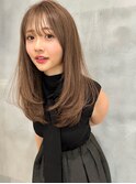 黒髪小顔ワンレンストレートレイヤー5101
