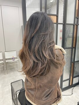 ナンバー リコ 名駅 ジャム 名古屋(N° rico JAM) アッシュ　グラデーション　髪質改善カラー　マロンアッシュ