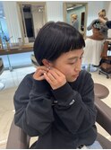 オン眉ショートヘア