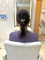 フレア(FLAiR) お呼ばれパーティーヘアセット編みおろしスタイル♪