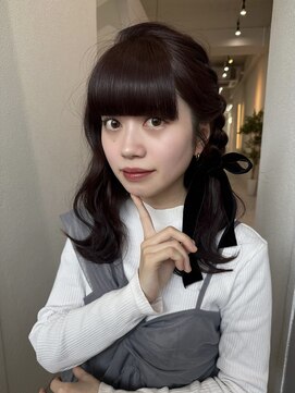 ジーナ 渋谷神南(Zina) リボンアレンジ☆ナチュラルアレンジ