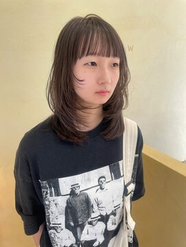 スニュウ(snuw) 【snuw mina】レイヤーカット/顔まわりレイヤー/透明感カラー/