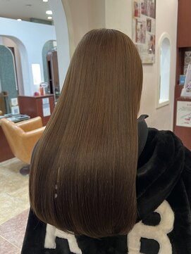 ブランシェ JR勝川駅南口店(BRANCHE) ブリーチ無しミルクティーベージュ/髪質改善/透明感カラー