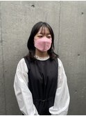 アンブレラカラー/ウェーブパーマ/こなれミディ/前髪/溝の口