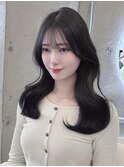 上品可愛い◇韓国くびれヘアダークグレージュ