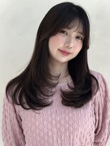 ザックラフィネ(ZACC raffine) ワンカール/レイヤーカット/ナチュラルブラウン/顔まわりカット