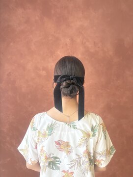 ヘアセット専門サロン by OKINAWA WATABE WEDDING 北谷店 シニヨン