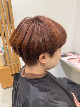 テラス アヴェダ 大丸心斎橋店(Terrace AVEDA) ツヤっとオレンジカラー♪