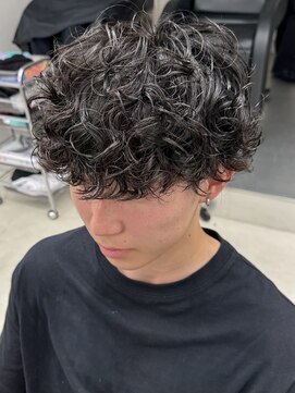 フィフス 栄(fifth) 名古屋栄プードルパーマ波巻きプードルシャドウパーマメンズヘア