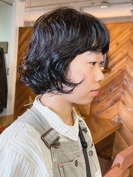 マノ 千歳烏山(MaNO) ショートボブトリートメント髪質改善パーマ前髪20代30代