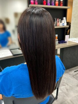 ザボヘアーデザイン(ZABO hair design) 【艶髪】美髪ストレート【太宰府市通古賀】