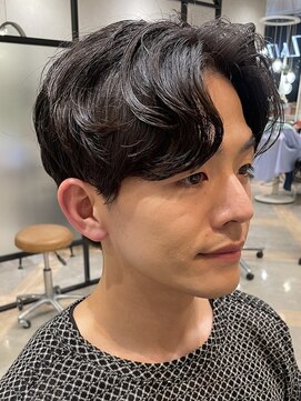 ザザ シンジュク(ZA/ZA shinjuku) ナチュラルセンターメンズパーマ