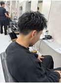 波巻きツイストスパイラルパーマ/フェザーパーマ/眉毛/メンズ