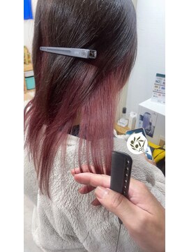 オリビアヘアー(OLIVIA HAIR) ダメージを抑えたピンクバイオレット