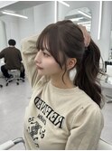 韓国スタイル/ナチュラルくびれへア_くびれ巻き_レイヤーカット