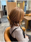 ミディアムレイヤー×ハイライト×グレージュ
