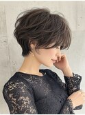 【40代50代】大人ショートボブ／前髪あり／面長丸顔／髪質改善