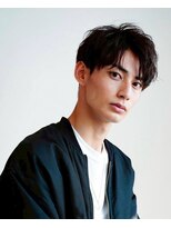 メンズサロンAlo 渋谷 #メンズカット#メンズパーマ#眉毛#ブリーチ#縮毛矯正#MEN'S特化&nbsp;ニュアンスパーマ/センターパート/波巻きツイストスパイラル渋谷
