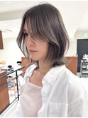 ハイライトバレイヤージュダブルカラーケアブリーチ30代40代